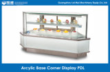 Acrylic Base Cake Shop Corner Display Showcase