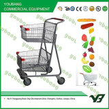 Supermarket Shopping Trolley with Double Baskets