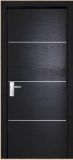 Interior MDF PVC Membrane Wood Door with Aluminum Line (LBD-103)