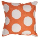 Cotton/Linen Cushion Cover with Orange DOT Printing (LN031)
