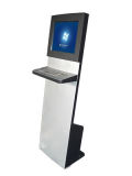 Multitouch Touchscreen Kiosk with Projective Capactive Multi-Touch Monitor, Metal Keyboard and Trackball