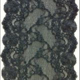 Black Nylon Spandex Sexy Lace Trim for Lingeries
