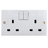 13A 3-Feet Square Electrical Double Switch and Wall Socket Wholesale