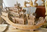 Yew Woodcarving Wood Carving Crafts Boat