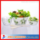 5PC Glass Salad Bowl Set Apple Design (GA9016AC-5)