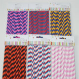 Double Striped Paper Striped Straw