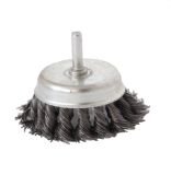 Knotted Twist Cup Wire Brush with Shaft (JL-TCWBS)