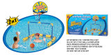 Summer Sports Water Polo Game Goal Set Basketball+Volleyball Toy2 in 1 - K302