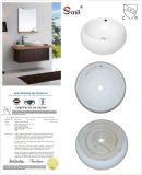 High Quality Round Above-Counter Porcelain Vessel Sinks with Cupc (SN141-1016)