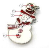 Zinc Alloy Christmas Pendants, Snowman (100904114253)