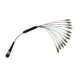 Mm PVC Ribbon Indoor LC-MPO Fiber Flat Cable Assembly