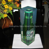 Custom Clear Polyester Resin LED Beer Bottle Display