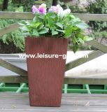 Fo-221 White Flower Pot with Fiberglass Material