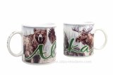 Big Mug with Embossed Alaska Design Imprintings (GS1025)