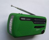 Portalble Solar Flashlight FM Radio with Phone Charger, Emergency Flashlight