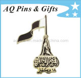 Metal Souvenir Flag Lapel Pin Badge for Qatar National Pin (badge-028)