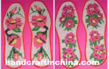 Pure Handmade Cross-Stitch Embroidery Insoles - 1