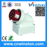 32A 3/4/5pin IP67 Surface Mounted Plug with CE, RoHS Approval