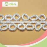 Circle Pattern Wholesale White Polyester African Chemical Lace for Party