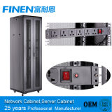 Open Rack with Double Section Vented Door for Telecommunication Equipment