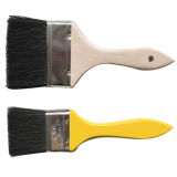 Paint Brush Wood Handle, Black Bristle, Hair Won't Fall off (913008)