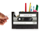 Cassette Shape Brush Pot/Tape Pen Container