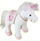 White Plush Horse Stuffed Animal Cuddle Toy Dongguang Factory