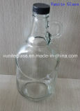1 Gallon Clear and Amber Glass Growler Beer Bottle Glass Container Glassware