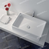 Modern Design Solid Surface Bathroom Mineral Casting Wash Basin/Sink (JZ9009)