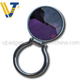 Round Shape Purple Crystal Magnetic Eyeglass Holder