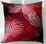 Metallic/Flock Printed Decorative Pillow Metallic Print Cushion (XPL-32)