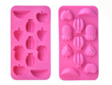 2015 Silicone Fruit Shape Ice Cube Tray with Different Fruits