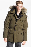 Men's Fur Hoody Cotton Casual Padded Coat