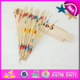 2015 Classic Social Games Sticks Toys, Funny Play Wooden Toy Mikado Game, Wooden Mikado and Domino Set Toy with Wooden Box W01b014