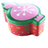 Fashionable Special Shape Christmas Tin Can Box