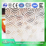 4-12mm Acid Etched Glass Patterned Glass with CE SGS