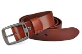 Man's Genuine Leather Belt with Quadrate Buckle