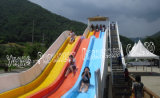 Small Racing Fiberglass Water Slide Park
