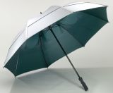 Anti-UV Vented Golf Umbrella, Promotional Double Layer Golf Umbrella