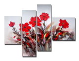 Decorative Handpainted Flowers Oil Paintings