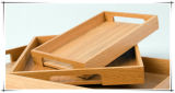 Square Wood Tray for Household