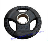Gym Equipment Fitness Equipment of 3 Holes Rubber Plate