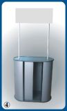 Plastic Promotion Counter with Toper and Door
