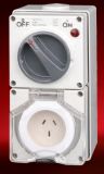 Single Phase 3 Flat Pins Switched Socket Outlets