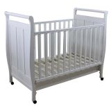 Wooden Convertible 2-in-1 Sligh Baby Cot/Crib with Drawer (BC-027)