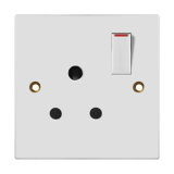 EE-G999 15A 1 Gang Switched Round-Pin Socket