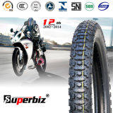 Excellent Motorcycle Tire (3.00-18) Cross-Country Pattern.