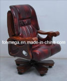 Genuine Leather Movable Conference Chair for Boss, Chairman, CEO Foh-1311