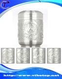 Creative Gift Tin Tea Can Chinese Style Carving (TC-T02-2)