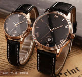 Water Resistant Quartz Movement Momen Watch with Date Function